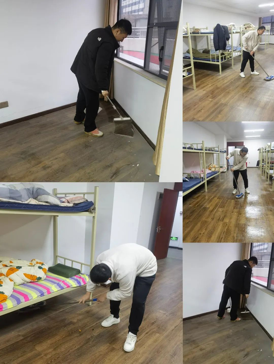 機關(guān)團支部組織志愿者開展“扮靚新宿舍，溫情暖人心”集中清掃活動